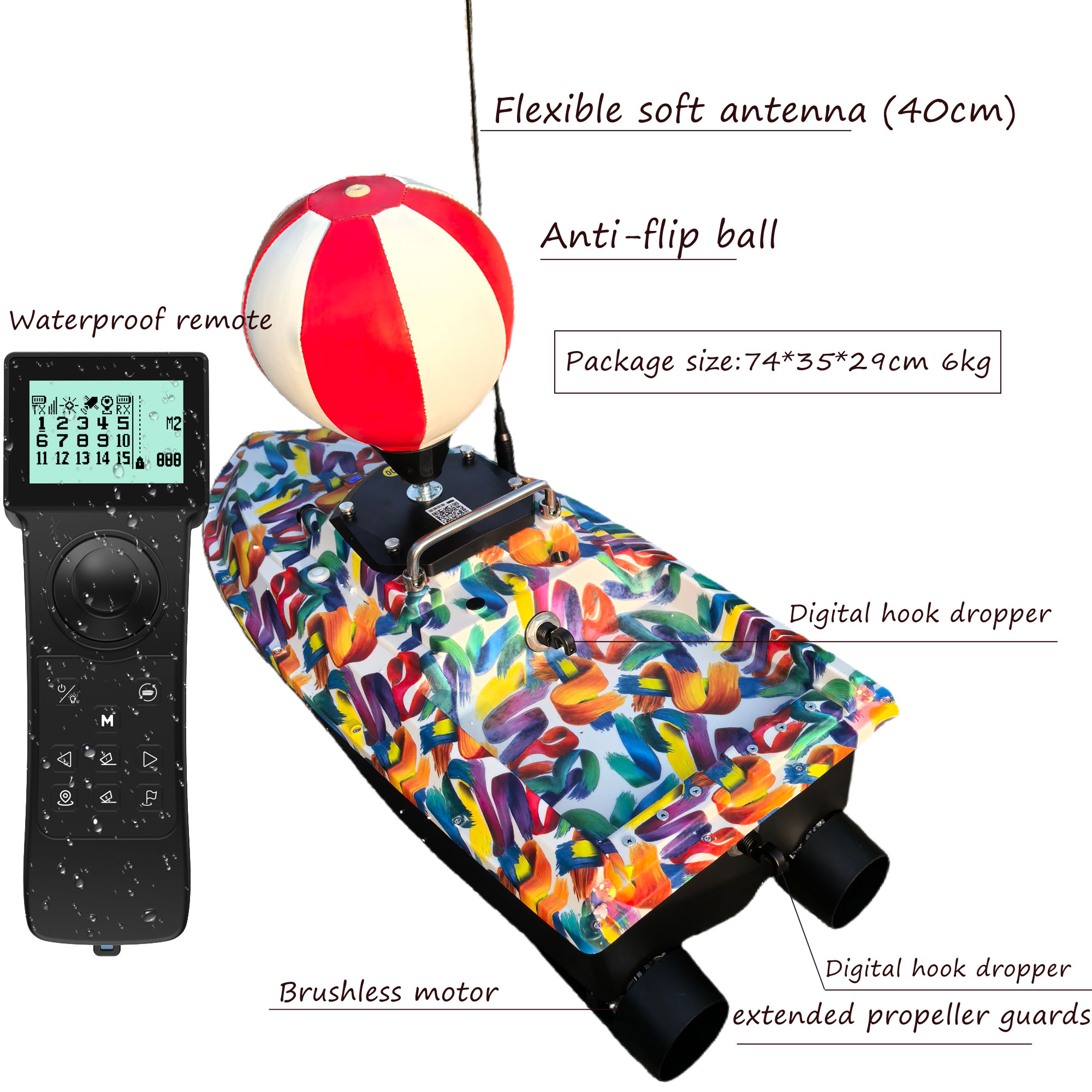 SurfCaster Pro Brushless Motor - огляд і ціна Fishing Boat Gps